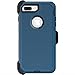 OtterBox Defender Series Case for iPhone 7 Plus (ONLY) - Retail Packaging - Bespoke Way (Blazer Blue/Stormy Seas Blue)