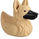 German Shepherd Duck Figurine – Funny 4x4 Rubber Duck for Vehicle Ducking, Cruise Hiding & Dog Lovers – Dashboard Collectible Gift for Off-Road & Travel Fans – 3D Printed in Canada