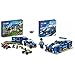 LEGO City Police Camion Centro di Comando della Polizia, ATV, Drone & City Police Auto della Polizia, Set di Costruzione con Minifigure e Macchina Giocattolo per Bambini di 5 Anni, 60312