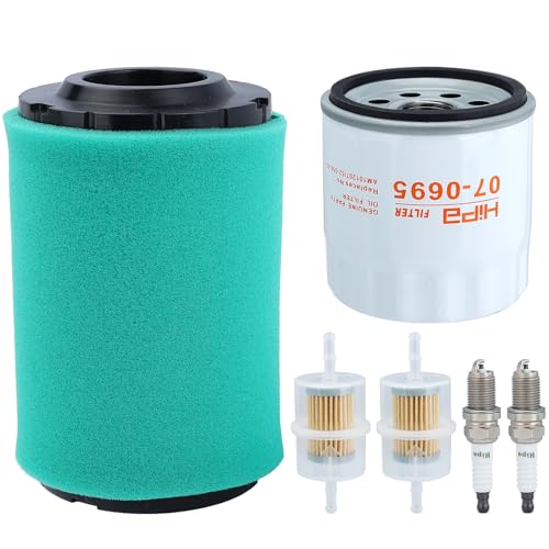 Hipa 32 083 13-S Air Filter Tune Up Kit for Kohler 7000 Series Pro Kohler KT725 KT735 KT740 KT745 EKT740-EKT750 22HP-26HP Engine Lawn Mower W 52 050 02 Oil Filter Fuel Filter Parts