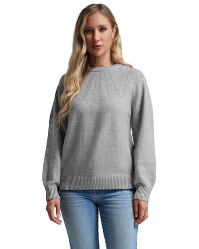 COSSEN Womens Fall Sweaters Casual Long Sleeve Crewneck Soft Knit Pullover Sweaters Top4