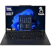 Lenovo Gen 13 ThinkPad X1 Carbon Laptop with Intel Ultra 7 255U Processor, 14" WUXGA 100% sRGB Touchscreen, 32GB DDR5 RAM, 1TB Gen4 Performance SSD, FHD+ IR+ RGB Camera, and Windows 11 Pro