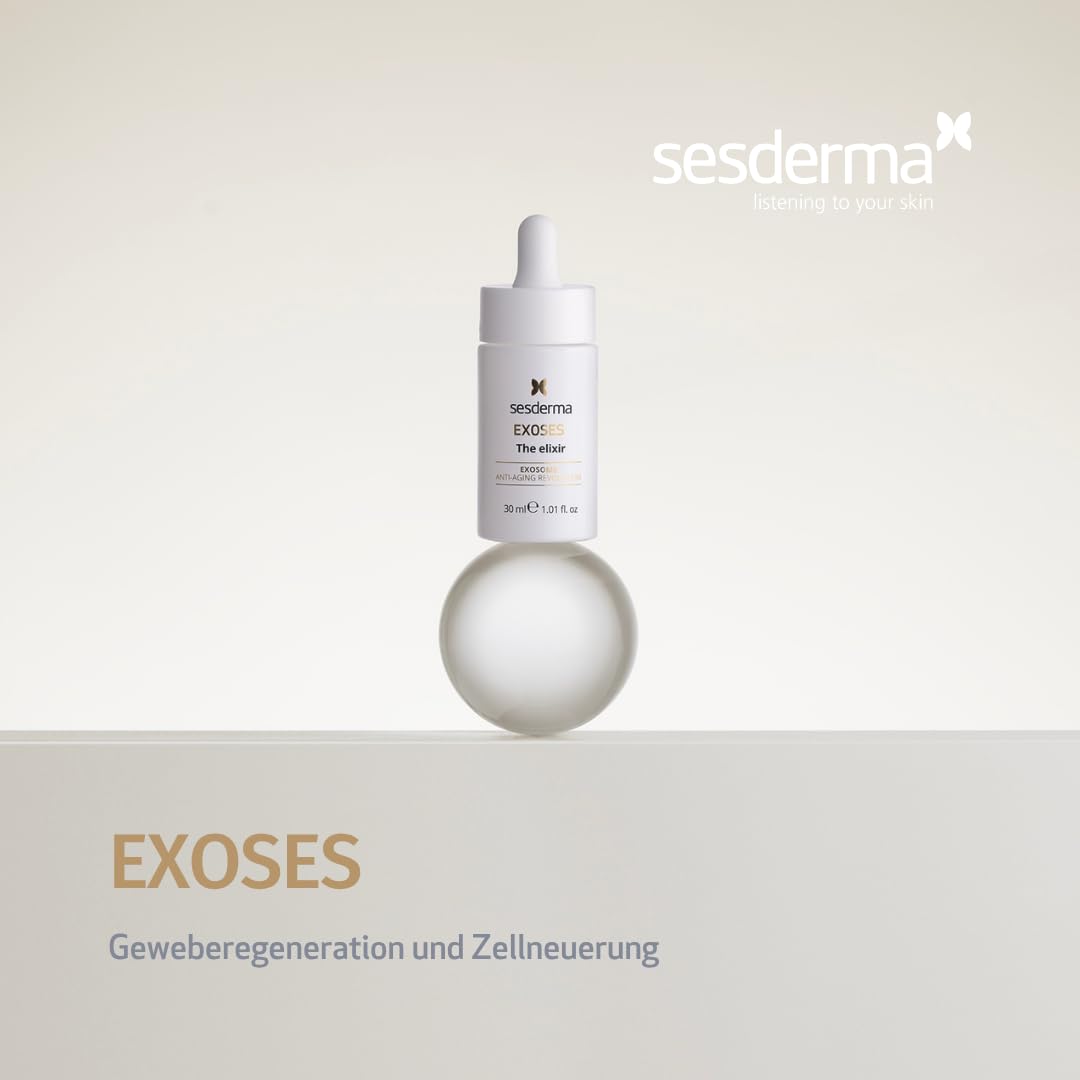 SESDERMA EXOSES The Elixir Gesichtsserum 30 ml Mit Exosomen Und HPR-Retinol | Mit Vitamin C und Hyaluronsäure für empfindliche Haut