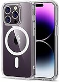 Case Clear Magnetic for iPhone 14 Pro Max, MagSafe Compatible with Strong Magnet, Not Yellowing Magn