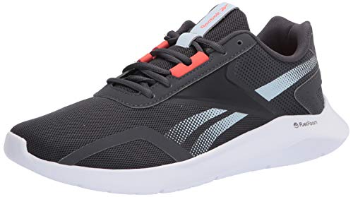 Reebok Women's ENERGYLUX 2.0 Running Shoe, Cold Grey/Glass Blue/Vivid Orange, 9 M US