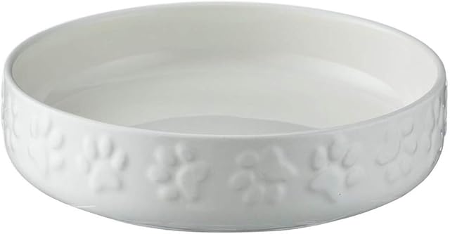 Mason Cash Cat Bowls Bright Coloured Cat Saucer Heavyweight, 13 cm Diameter, Cream