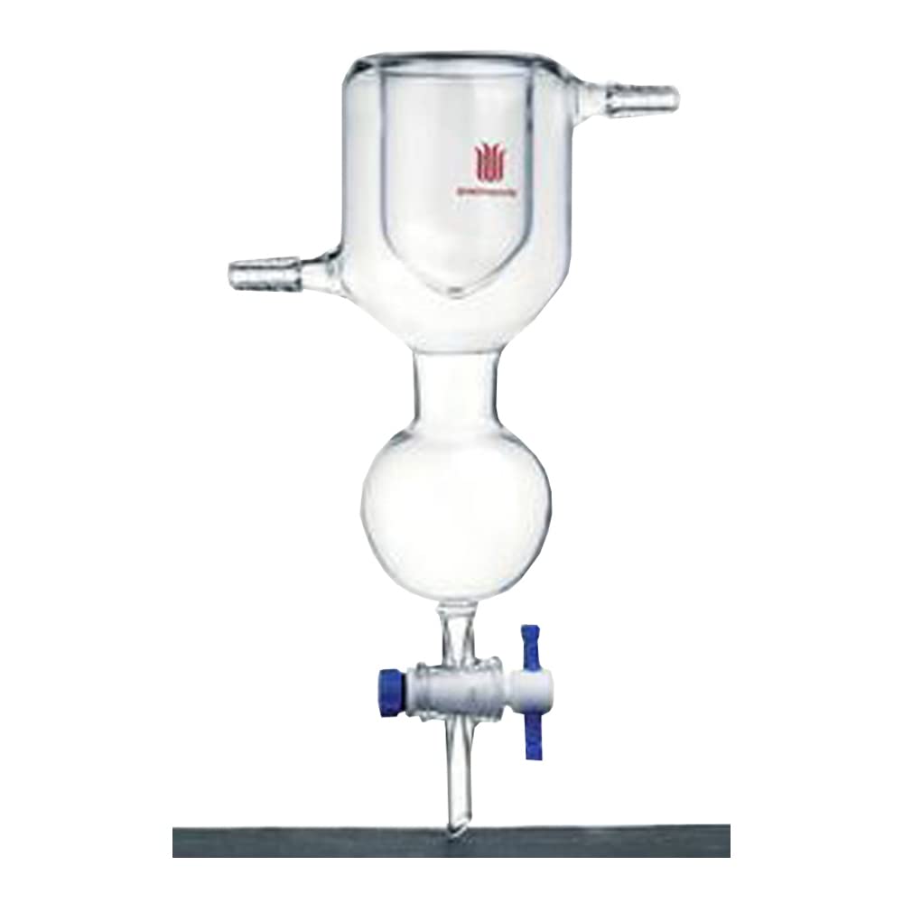 Kemtech AmericaV200100G Synthware Dewar Type Micro Vacuum Trap, 100 ml, Stopcock Glass, Stopcock Bore 2mm