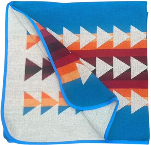 AHUAY Alpaca Wool Blanket – Reversible, Soft Warm Lightweight Andean