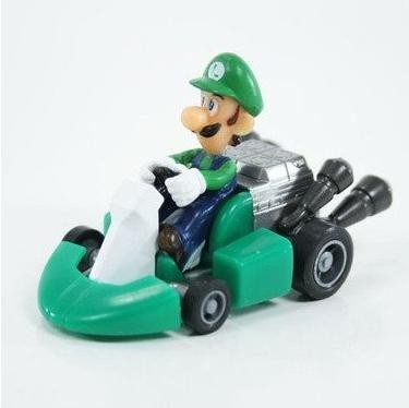 Preisvergleich Produktbild Super Mario Mariokart Luigi mit Kart und Aufklebern Serie 1.5