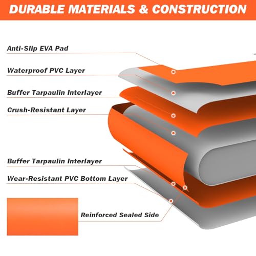 BINGPET Rampa Inflável Para Piscina De Cães, Escada Flutuante, Barco Eva Antiderrapante Piscinas, La