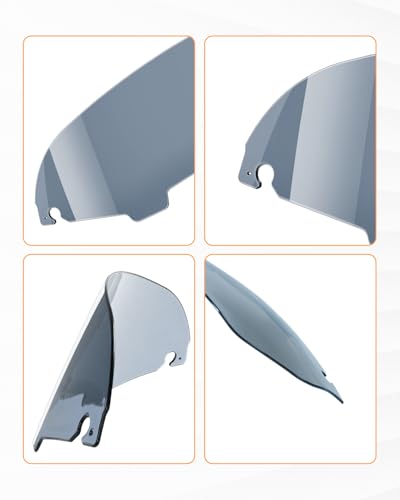 Image of PBYMT 5 inch Windshield Windscreen Compatible for 96-13 Harley Davidson Touring Street Glide Electra Glide FLHT FLHTCU Ultra Classic Glide FLHX FLHTK Tri Glide 1996-2013, Tint