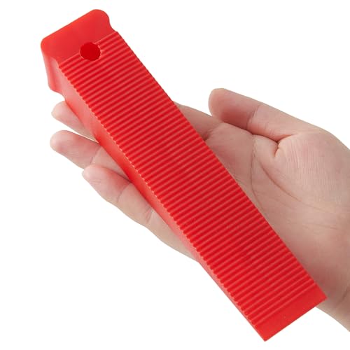 Image of Red Plastic Composite Shims and Leveling Wedges - Extreme Load Support, Never Rot, 6-Pack for Furniture, Door, Toilet Adjustments Stock Your Home