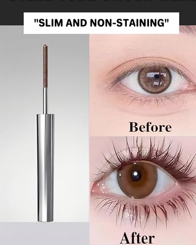 Image of Waterproof Tubing Telescopic Mascara: 2026 New Mascara, Brown | Mas-cara Volume and Length - Waterproof - 3D Curling - Smudge-Proof - Clump-Free - Long-Lasting Lash Definer