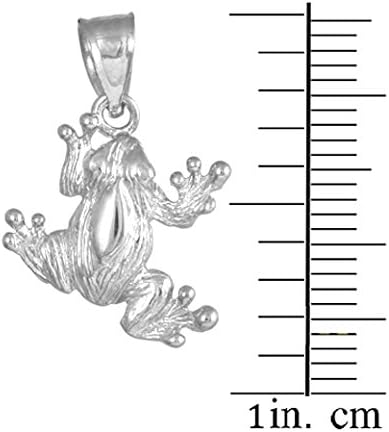 Animal Kingdom 925 Sterling Silver Frog Charm Pendant Necklace - Image 3