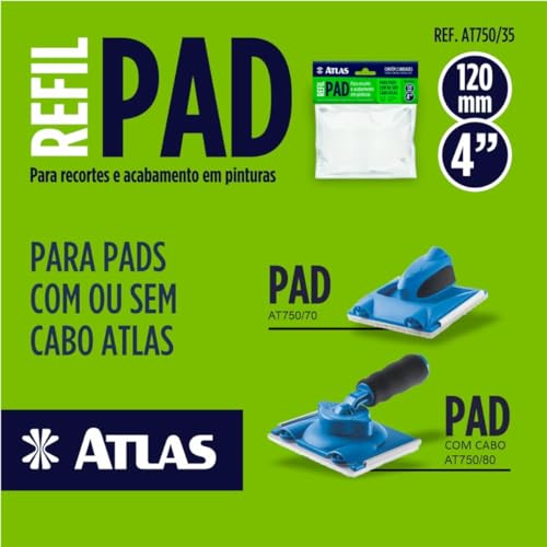 Refil de Pad Para Pintura Acabamento Recorte Cantos em Parede