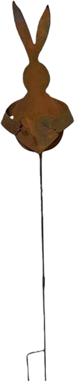 Plant Stand Outdoor – Windproof Metal Decor | Cute Metal Spring Plant Stand For Garden, Patio, Lawn & Yard, Ideal For Bonsai, Easter, Farmhouse, Pathway, Landscape, Celebration & Party Decorations