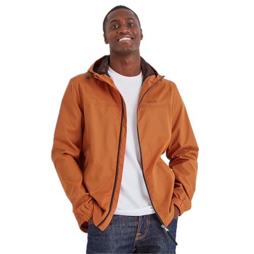 TOG24 Craven Mens Waterproof Packaway Jacket with Bag, Full Length Zip and Adjustable Hood, Breathable, Windproof