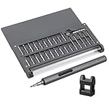 【Magnetisierer und Magnetmatte】Der Magnetisierer wird zum Magnetisieren oder Entmagnetisieren des Kopfes der Beilagen und der magnetischen Arbeitsplatte zum Zerlegen der elektronischen Instrumente verwendet und kann kleine Schrauben absorbieren, um Verluste zu vermeiden.