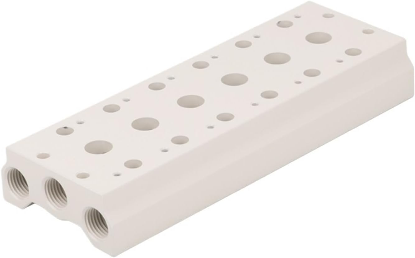 4V210 Solenoid Valve Manifold 4V200M series 200M-4F/2F/5F/6F/8F 4 Station 6 Station(4V200M-2F)