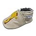 YIHAKIDS Baby Infants Soft Sole Leather Shoes First Walking Moccasins Cartoon Giraffe Boys Girls Crawling Slippers(Beige,6-12 Months)