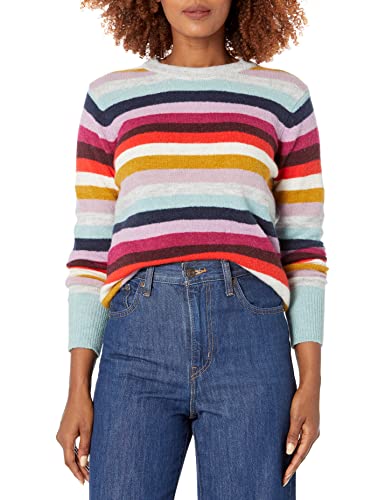 Joules Women's Crew Neck Sweater, Multi Stripe, 6 #TOP9
