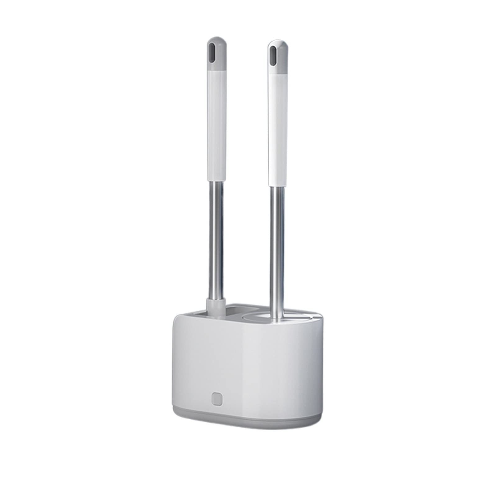 Cepillo de inodoro, juego de cepillo de inodoro de silicona con soporte de pared, kit de limpieza de baño for un inodoro de pie sin esquinas muertas, cepillo limpiador esencial for el hogar, montaje e