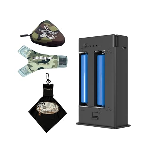 HuntEmUp Yellowstone.ai Y2 Rechargeable Battery Pack — 5,000 mAh Lithium-Ion Trail Camera Power Pack for Y2 4G LTE — Wall Charger Included, Solar-Compatible 4.0x1.7mm