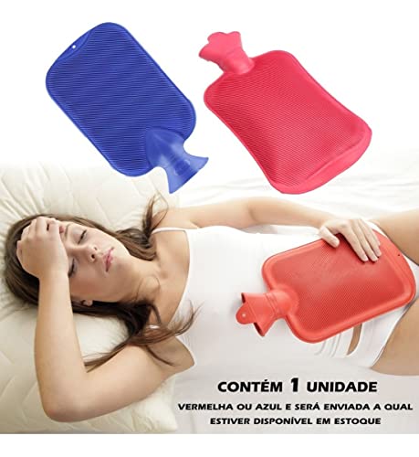 Bolsa De Água Quente 2 Litros Compressa Térmica Borracha (cores variadas)
