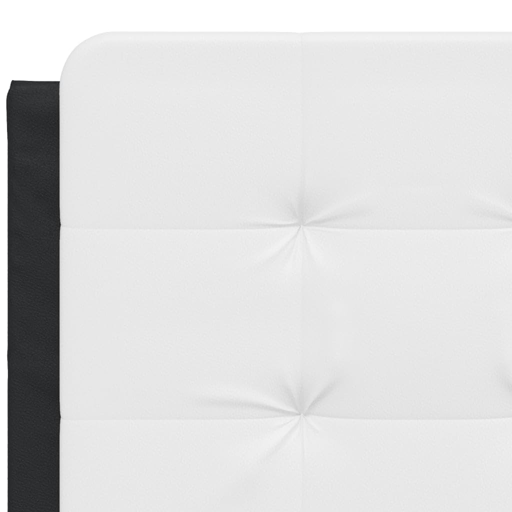 Similpelle resistente alle macchie letto matrimoniale Zadar 140x190 cm Nero