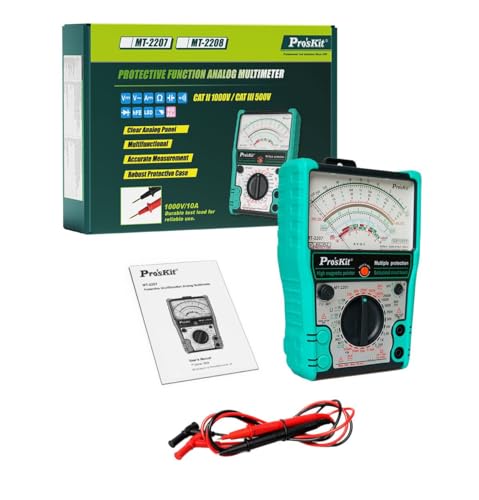 Multimètre analogique Pro'sKit MT-2207 pour éviter les pannes de batterie et de circuit
