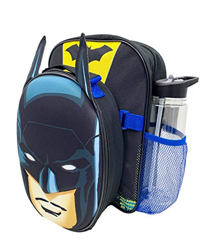 William Lamb Unisex Kid's Rucksack Backpack Racksack, Black & Yellow-Batman, One Size