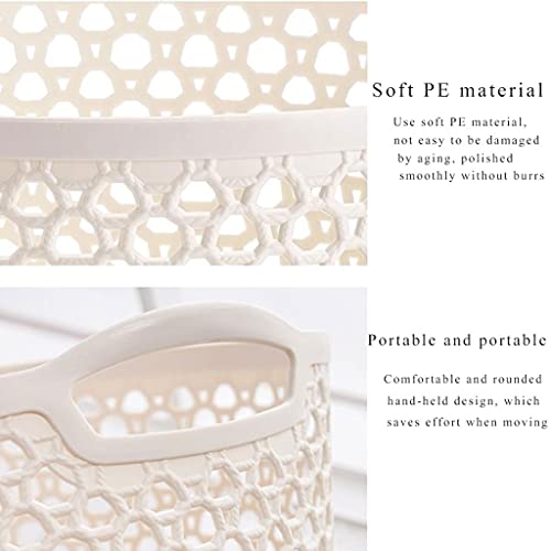 Paniers à linge en plastique paniers de rangement vêtements blanc