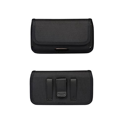 Rugged Nylon Cell Phone Holster For Samsung Galaxy A14 A12 A13 A03S A23 A32 5G S23 Ultra S21 Ultra Note 20 Ultra, Moto G Power 2021 2022 G Stylus 5G G Pure Tcl 30 Xl Belt Clip Phone Case Pouch Holder #TOP1