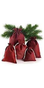 DAHI Lot De 25 Sachets En Toile De Jute Naturelle (5 Sacs De Type B