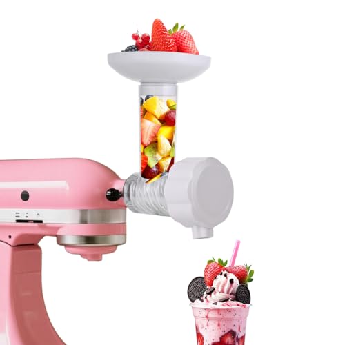 Ice Cream Maker Attachment Dishwasher Safe, Fruit Ice Cream Attachment Compatible with KitchenAid Mixer, Dairy-Free Frozen Fruit Sorbet, Dessert and Soft Serve Frozen Yogurt by Beswarmy - Used condition - US$16.44
