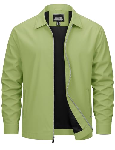 Cotrasen Lightweight Jackets For Men Collared Soft Shell Jacket Mens