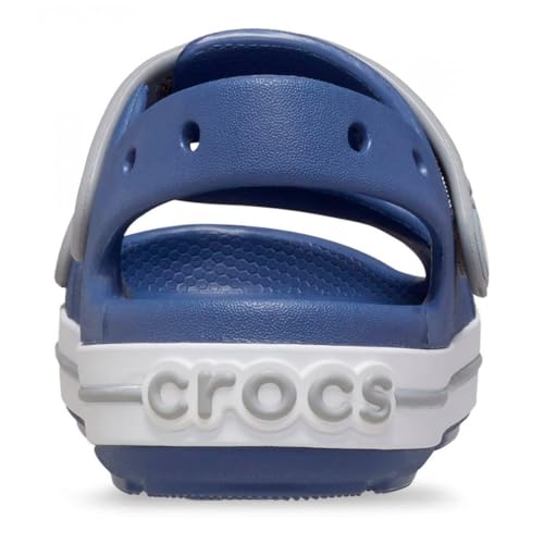 Image of Crocs Crocband Cruiser Sandal (Little Kids /Big Kids) Bijou Blue /Light Grey 12 Little Kid M