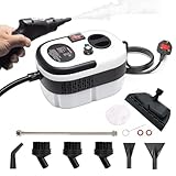 KOLERFLO 2500W Handheld Steam Cleaner – 1200ml Capacity Cordless Portable Multi-Purpose Steamer with Safety Lock and 11 Accessories for Home Sofa Car Floor Clothes Window