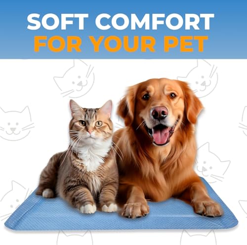Image of Skywin Pet Carrier Pads, 6 Pack Cat Carrier Pad Insert 19.5 inch x 12.5 inch, Disposable Small Cat Carrier Liner Pad, Puppy Training Pads(Blue)