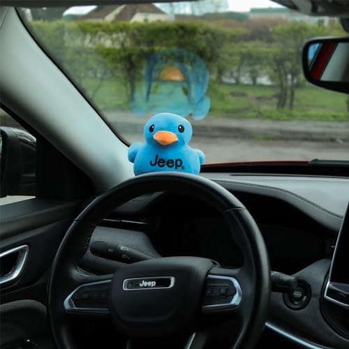 Jeep Text Logo Stuffed Animal Plush Duck Blue -Perfect Enthusiasts You've Been Ducked (Blue)