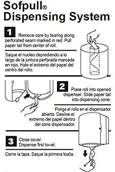 Miniatura 2 de Georgia Pacific SofPull 28125 Jr Capacity - Toallas de papel con tirador central de primera calidad, color blanco, bolsa de polietileno protegida (1