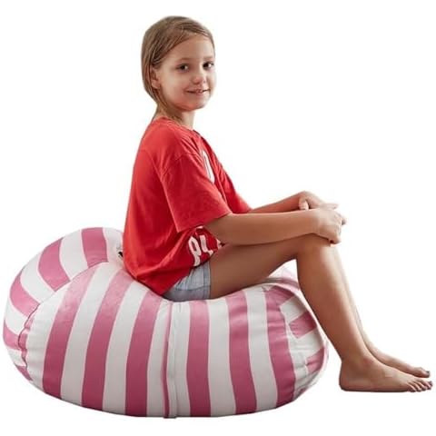 Loungie Bean Bag Covers Pink Microfiber 32"x32" Microfiber Storage Cover