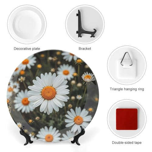 Plato decorativo Bohemian Daisy Badge 6 pulgadas miniatura 3