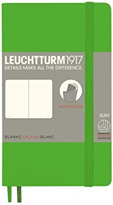Leuchtturm1917 (310337 Notebook Medium (A5) Softcover, 123 numbered pages, squared, black