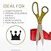 Gold Grand Opening Ceremony Kit– 25 Inch Giant Scissors Gold with Red Ribbon for Inaugurations and Ceremonies Giant Scissors 25'' for Ribbon Cutting Grand Opening Kit for Special Events
