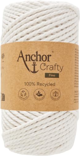 Anchor Crafty Fine 00105 Pelote de laine naturelle 65 m 250 g