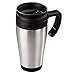 Produktbild Xavax Isolierbecher Auto (Coffee-to-go, 400 ml, für Heiß- / Kaltgetränke, mit Henkel, aus Edelstahl) silber