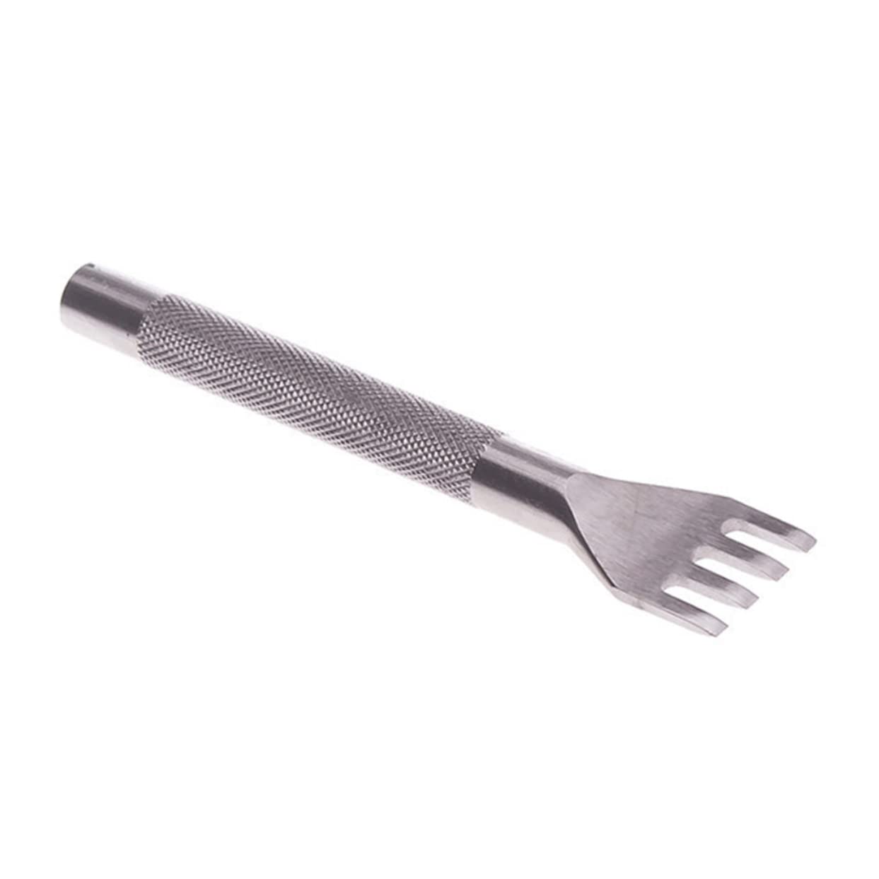 Housoutil Tooth Leather Punching Tool Durable High Strength Steel for Comfortable Polished Handle Sharp Teeth for Effortless Punching