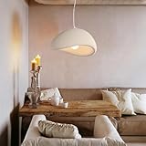 NOCHX Japón WABI Sabi Estilo Lámpara Colgante E27 Poliestireno Candeeiro Suspenso Moderna Y Sencilla Ajustable Altura Lamparas Colgantes Adecuadas para Sala De Estar Comedor Cocina(30cm)