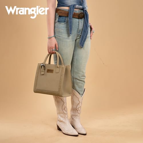 Image of Wrangler Tote Bag for Women Western Cowhide Purse and Wallet Set